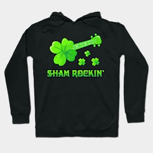 Irish Ukulele Shamrock St Patrick‘s Day Ukulele Lover Hoodie